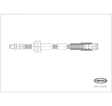 Brzdová hadice CORTECO 49478481