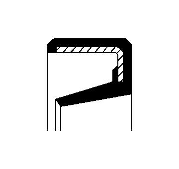 Těsnicí kroužek hřídele, náboj kola CORTECO 20033407B
