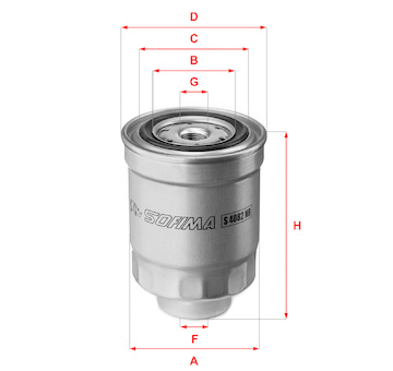 Palivový filtr SOFIMA S 4082 NR