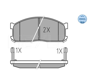 Sada brzdových destiček, kotoučová brzda Meyle 025 200 0215/W