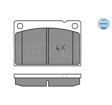 Sada brzdových destiček, kotoučová brzda MEYLE 025 201 5316