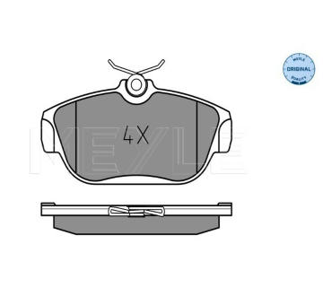 Sada brzdových destiček, kotoučová brzda MEYLE 025 201 6418