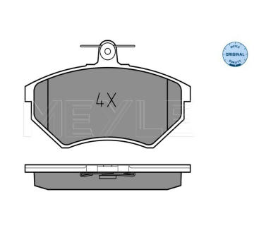 Sada brzdových destiček, kotoučová brzda MEYLE 025 201 6816