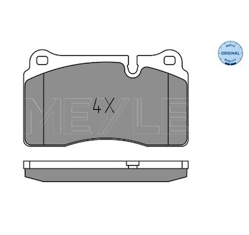 Sada brzdových destiček, kotoučová brzda Meyle 025 202 1717