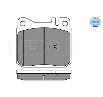 Sada brzdových destiček, kotoučová brzda Meyle 025 203 9215