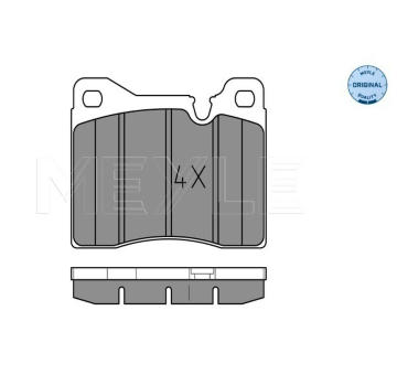Sada brzdových destiček, kotoučová brzda MEYLE 025 204 3715