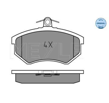 Sada brzdových destiček, kotoučová brzda MEYLE 025 206 6919