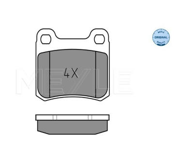 Sada brzdových destiček, kotoučová brzda Meyle 025 206 8713