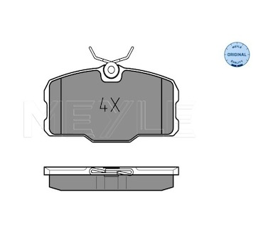 Sada brzdových destiček, kotoučová brzda Meyle 025 207 5118