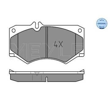 Sada brzdových destiček, kotoučová brzda MEYLE 025 207 8418
