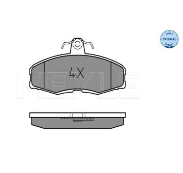Sada brzdových destiček, kotoučová brzda MEYLE 025 208 6117