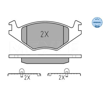Sada brzdových destiček, kotoučová brzda Meyle 025 208 8715