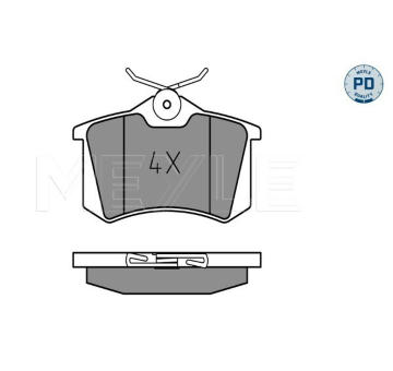 Sada brzdových destiček, kotoučová brzda MEYLE 025 209 6117/PD