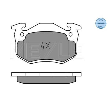 Sada brzdových destiček, kotoučová brzda MEYLE 025 210 9615/W