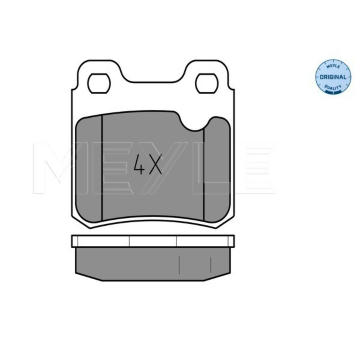 Sada brzdových destiček, kotoučová brzda MEYLE 025 211 4015