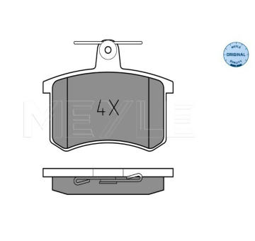 Sada brzdových destiček, kotoučová brzda MEYLE 025 211 4416
