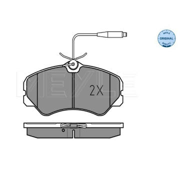 Sada brzdových destiček, kotoučová brzda MEYLE 025 212 0519/W