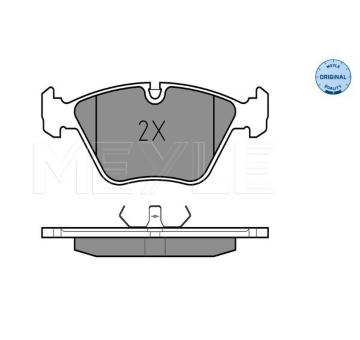 Sada brzdových destiček, kotoučová brzda Meyle 025 212 1118