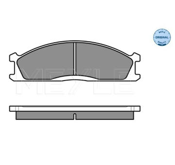 Sada brzdových destiček, kotoučová brzda MEYLE 025 213 4717