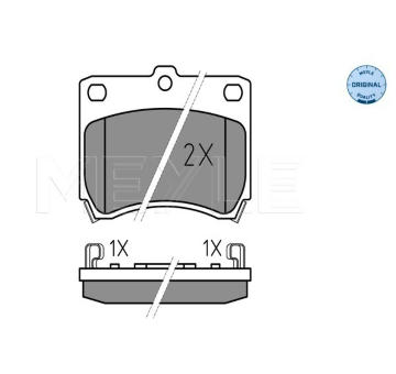 Sada brzdových destiček, kotoučová brzda Meyle 025 213 5514/W