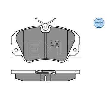 Sada brzdových destiček, kotoučová brzda MEYLE 025 213 6819