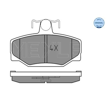 Sada brzdových destiček, kotoučová brzda MEYLE 025 213 8513