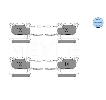 Sada brzdových destiček, kotoučová brzda MEYLE 025 214 1418/W