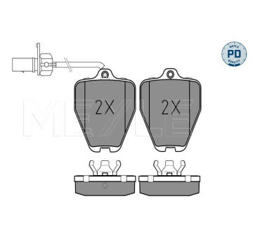 Sada brzdových destiček, kotoučová brzda MEYLE 025 214 5218/PD