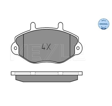 Sada brzdových destiček, kotoučová brzda MEYLE 025 214 6918