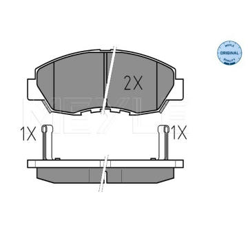 Sada brzdových destiček, kotoučová brzda MEYLE 025 214 9918/W