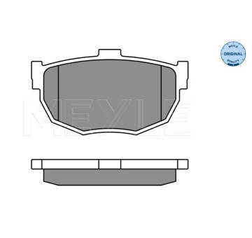 Sada brzdových destiček, kotoučová brzda MEYLE 025 215 5314/W