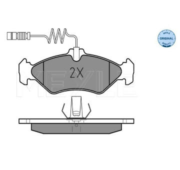 Sada brzdových destiček, kotoučová brzda MEYLE 025 216 2117