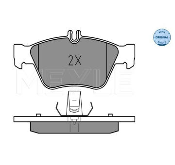 Sada brzdových destiček, kotoučová brzda MEYLE 025 216 6419