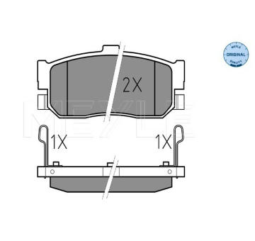 Sada brzdových destiček, kotoučová brzda MEYLE 025 217 1316/W