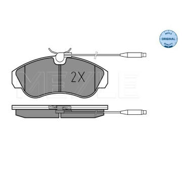 Sada brzdových destiček, kotoučová brzda MEYLE 025 217 9919/W