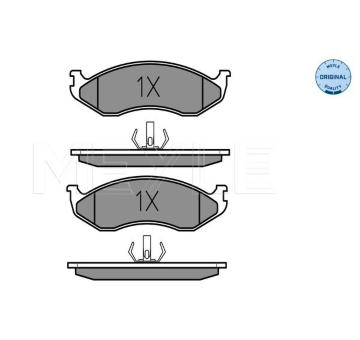 Sada brzdových destiček, kotoučová brzda MEYLE 025 218 2217