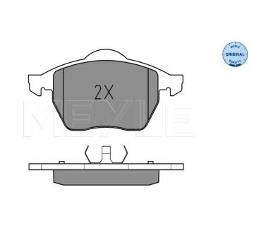 Sada brzdových destiček, kotoučová brzda MEYLE 025 218 4819