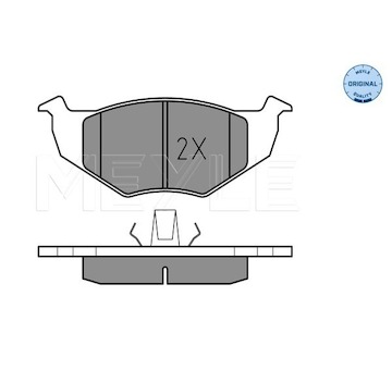 Sada brzdových destiček, kotoučová brzda Meyle 025 218 6615