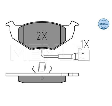 Sada brzdových destiček, kotoučová brzda MEYLE 025 218 6817/W