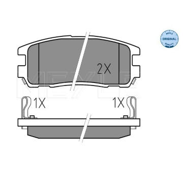 Sada brzdových destiček, kotoučová brzda MEYLE 025 218 7514/W