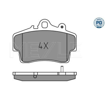 Sada brzdových destiček, kotoučová brzda MEYLE 025 219 3715/PD