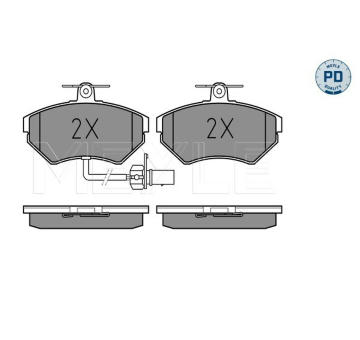 Sada brzdových destiček, kotoučová brzda MEYLE 025 219 4519-1/PD