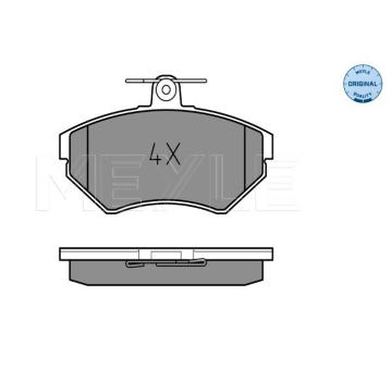 Sada brzdových destiček, kotoučová brzda MEYLE 025 219 4519