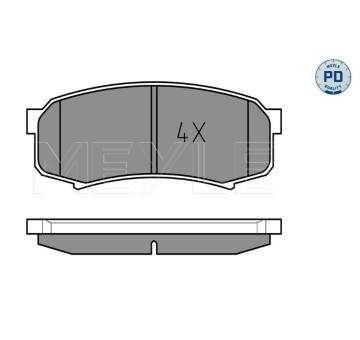 Sada brzdových destiček, kotoučová brzda MEYLE 025 219 4715/PD
