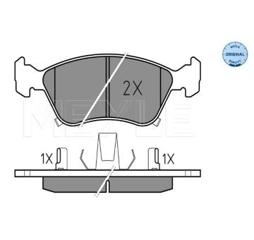 Sada brzdových destiček, kotoučová brzda Meyle 025 219 7617/W