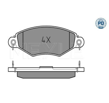 Sada brzdových destiček, kotoučová brzda MEYLE 025 219 8018/PD