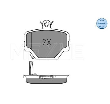 Sada brzdových destiček, kotoučová brzda MEYLE 025 219 9915