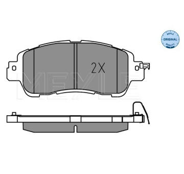 Sada brzdových destiček, kotoučová brzda MEYLE 025 222 3515
