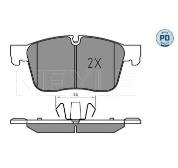 Sada brzdových destiček, kotoučová brzda MEYLE 025 223 0218/PD