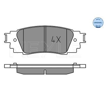 Sada brzdových destiček, kotoučová brzda Meyle 025 224 3415